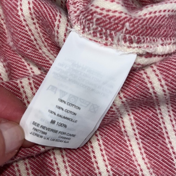 Madewell Flannel Classic Ex-Boyfriend Craig Stripe Top - Picture 9 of 10